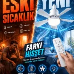 Olinman Uzaktan Kumandalı LED Tavan Vantilatör